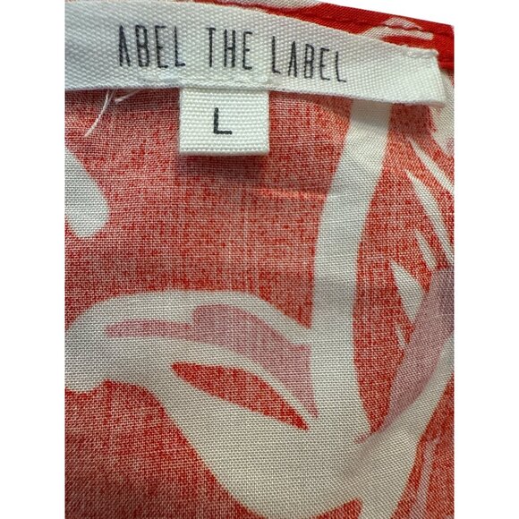 Abel The Label Womens Size L V-Neck Elastic Waist 100% Rayon Dress Good Con - Picture 6 of 8